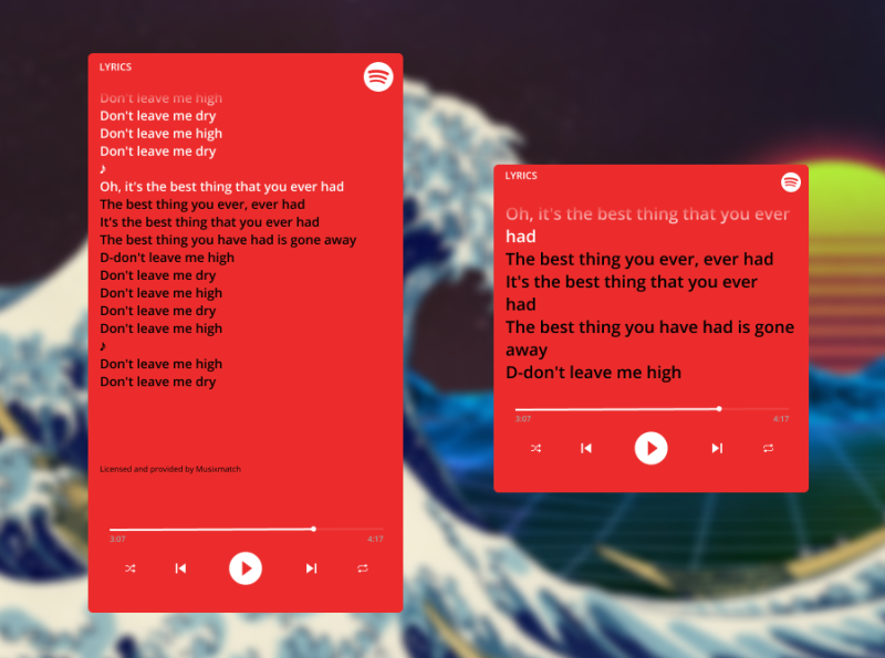 spotify lyrics app for mac